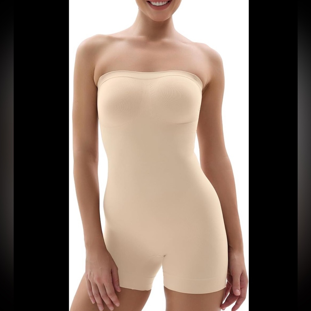 Unopened SHAPERX Strapless Shortie Bodysuit for Women